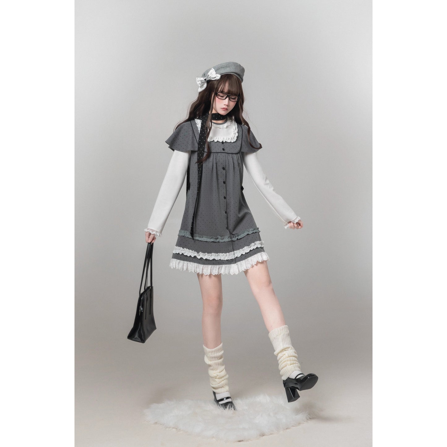 書斎のお嬢様のドッキングワンピース