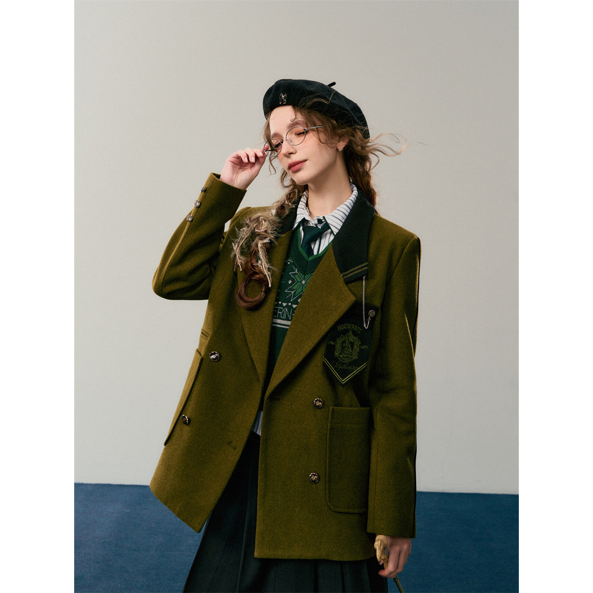 魔法学校のダブルブレストジャケット