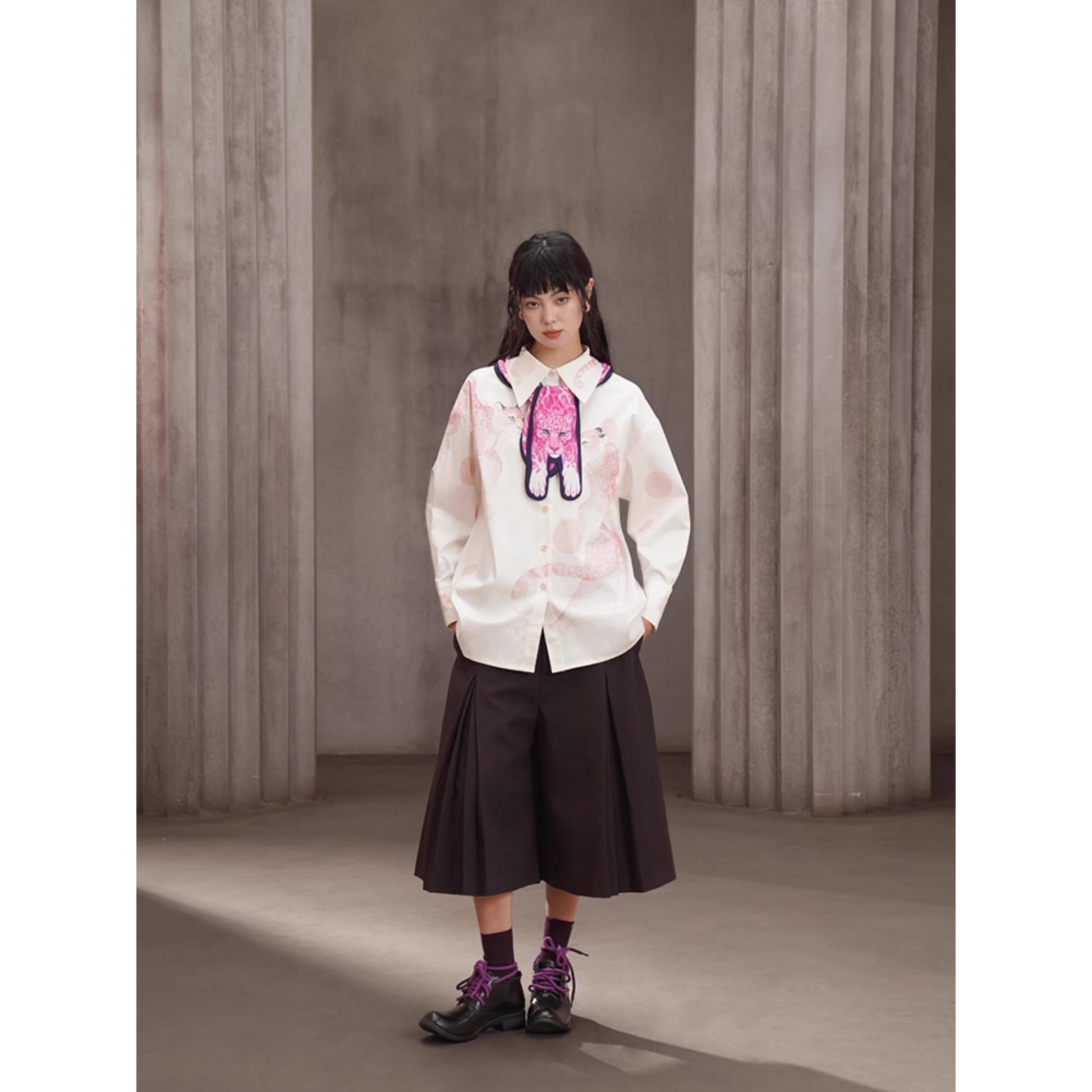 豹の挿絵ネッカチーフ