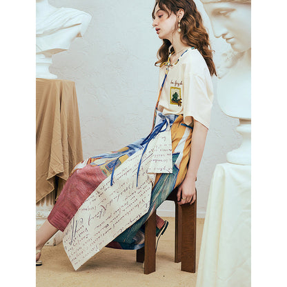 サン＝レミのサン＝ポール病院の廊下のアシンメトリースカート