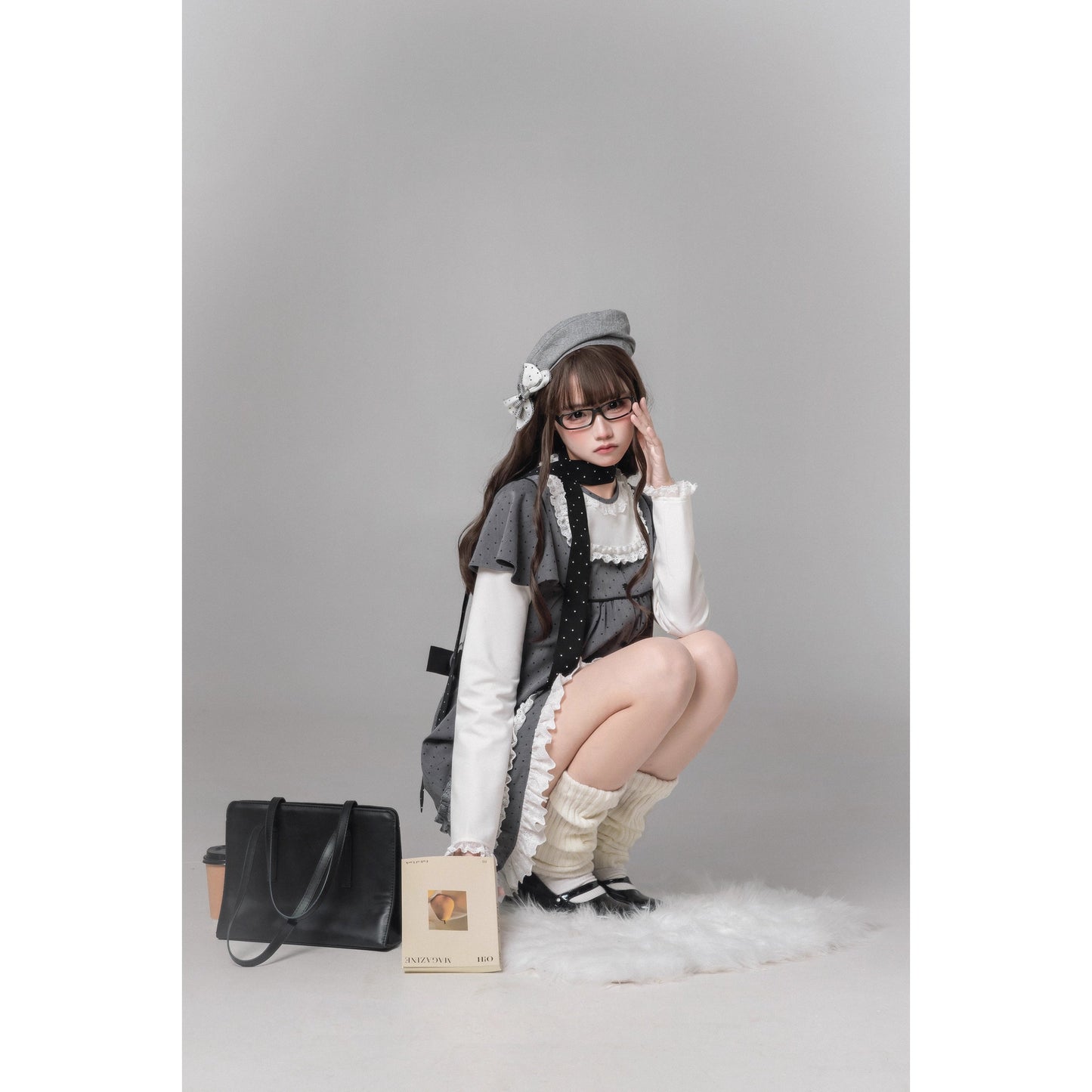 書斎のお嬢様のドッキングワンピース