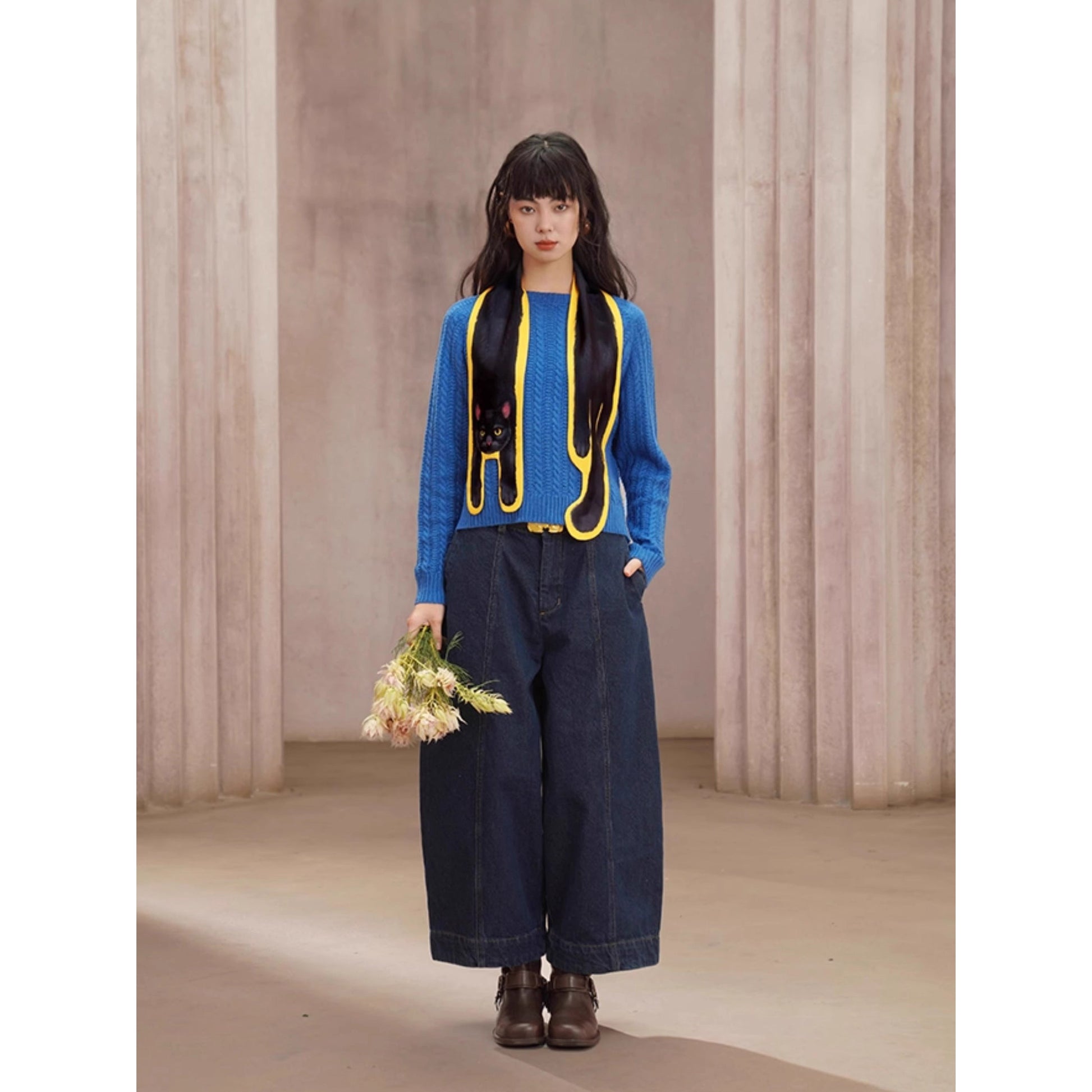 黄金のリスの留め具レザーベルト