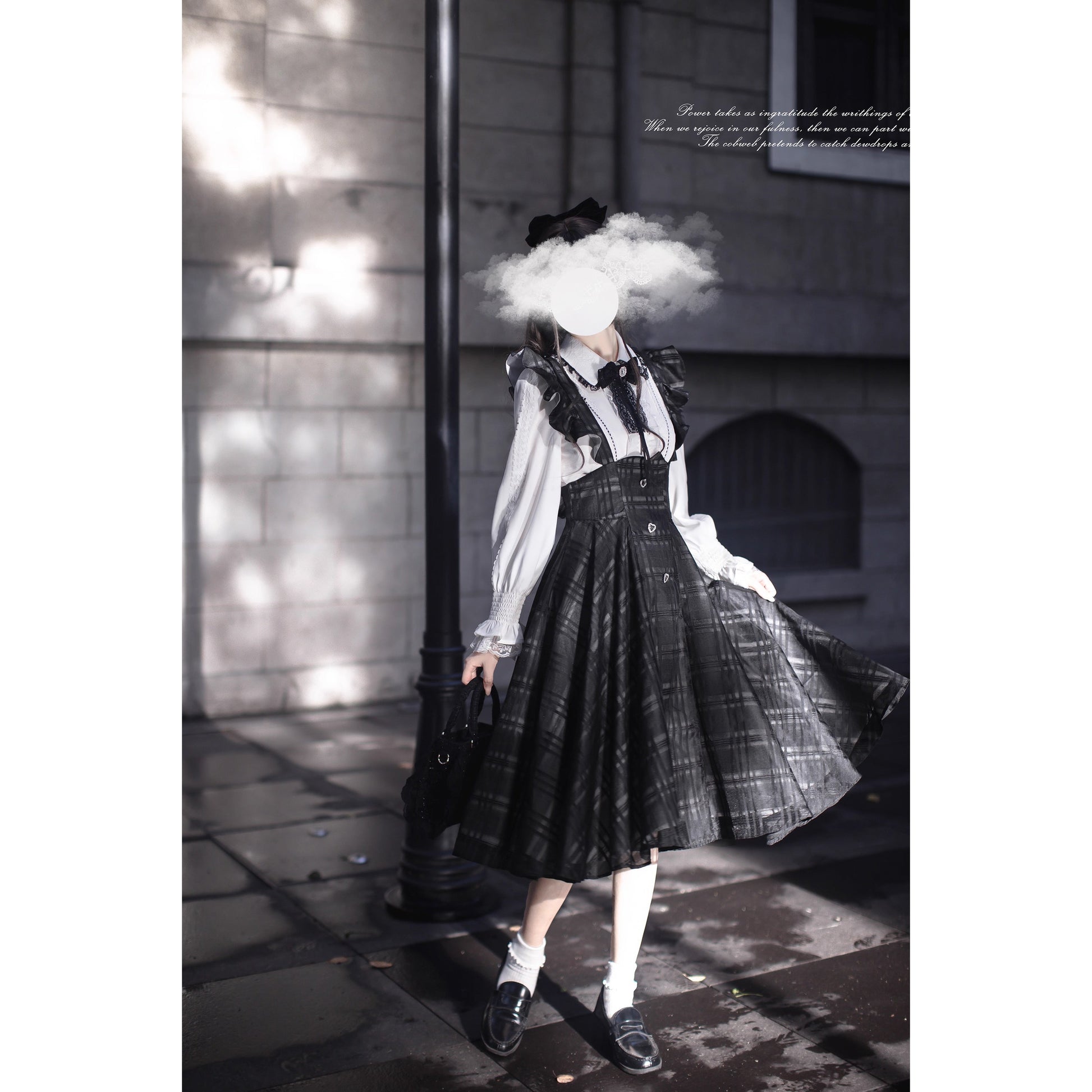 夜想曲を奏でるジャンパースカートとブラウス - Long Length