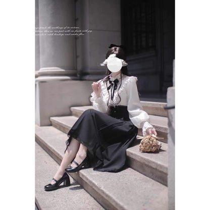 旋律を奏でる令嬢のクラシカルワンピース