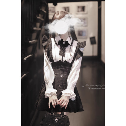 夜想曲を奏でるジャンパースカートとブラウス - Short Length