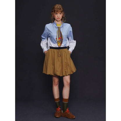 膨らむ風船のバルーンスカート