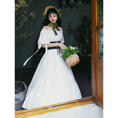 伯爵のお嬢様のロングワンピース