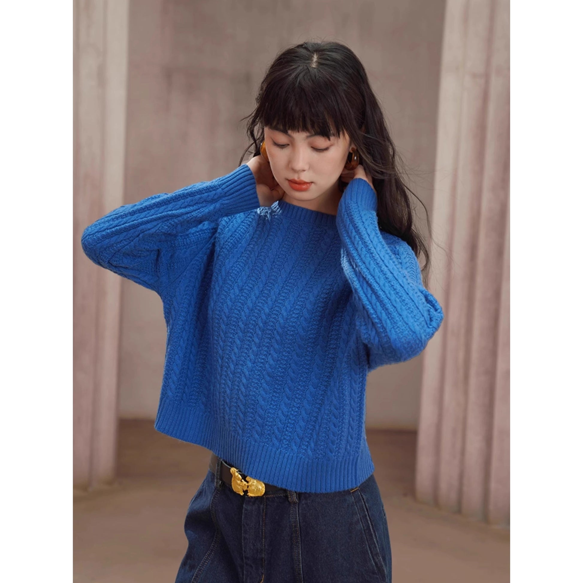 黄金のリスの留め具レザーベルト