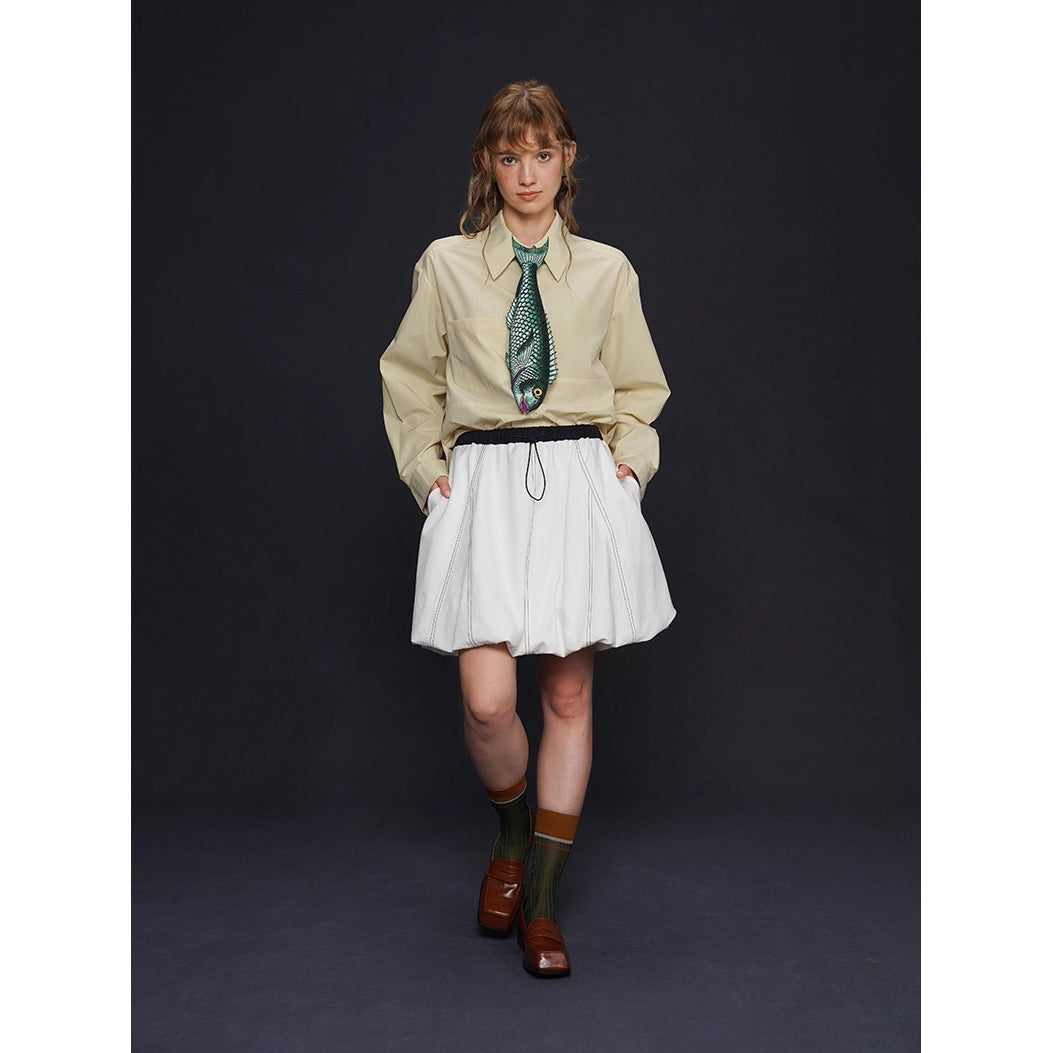 膨らむ風船のバルーンスカート