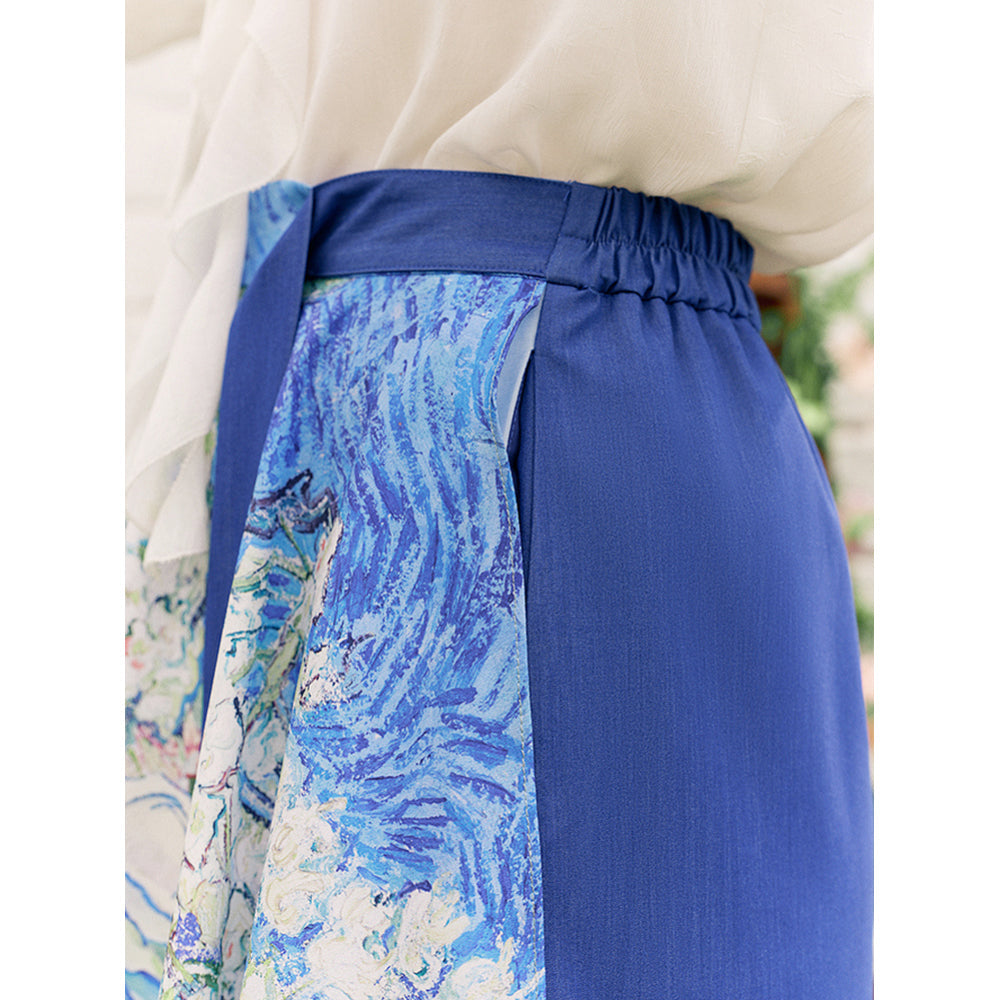 花咲く栗の枝のアシンメトリースカート