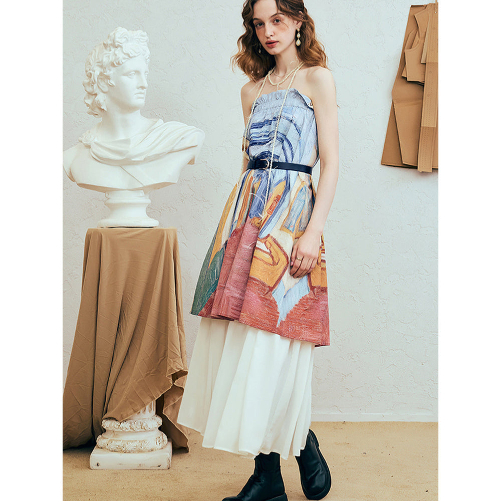 サン＝レミのサン＝ポール病院の廊下のアシンメトリースカート