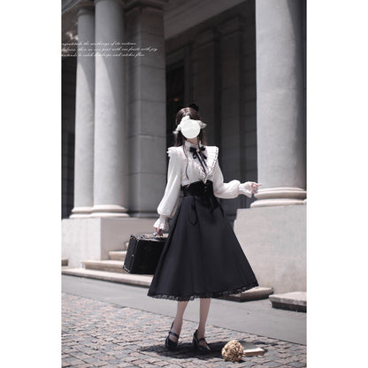 旋律を奏でる令嬢のクラシカルワンピース