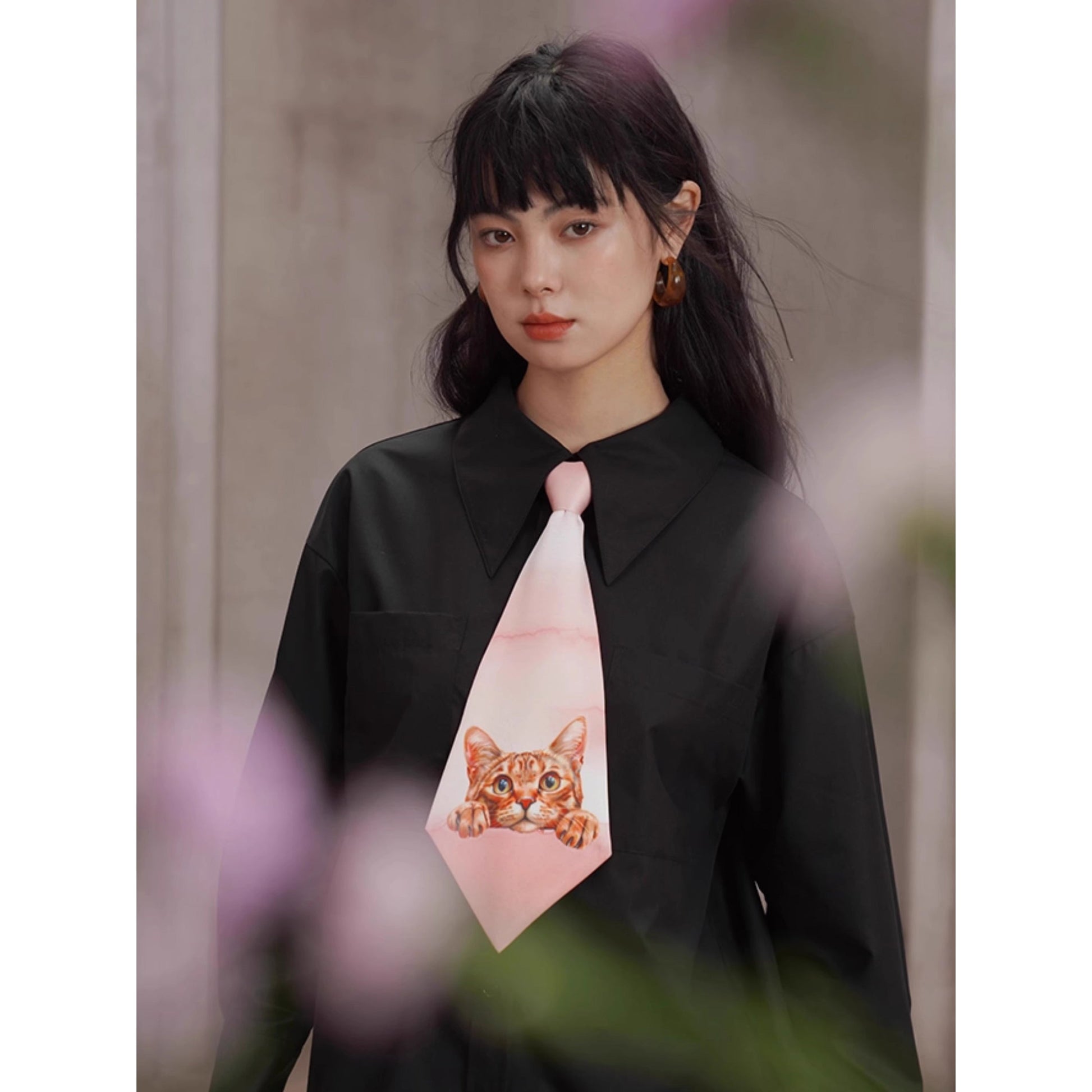 子猫の挿絵ネクタイ