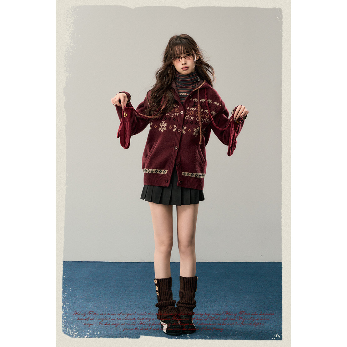 魔法学校のニットグローブ