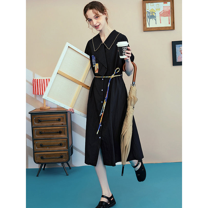 オーヴェルの教会の刺繍ワンピース