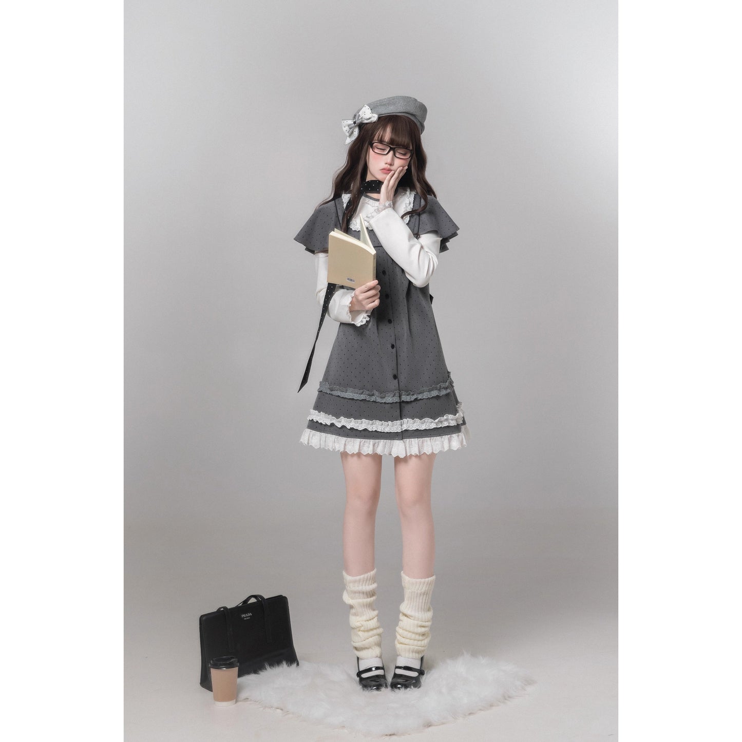 書斎のお嬢様のドッキングワンピース