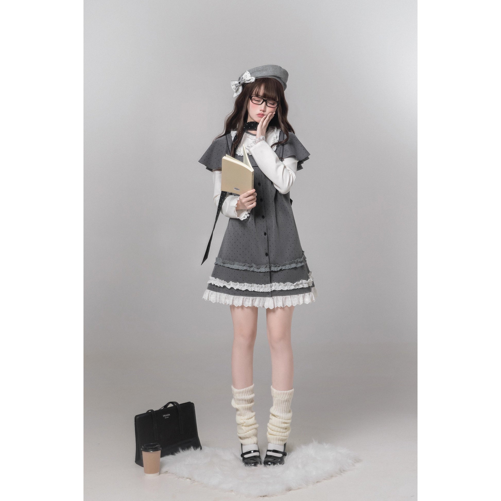 書斎のお嬢様のドッキングワンピース