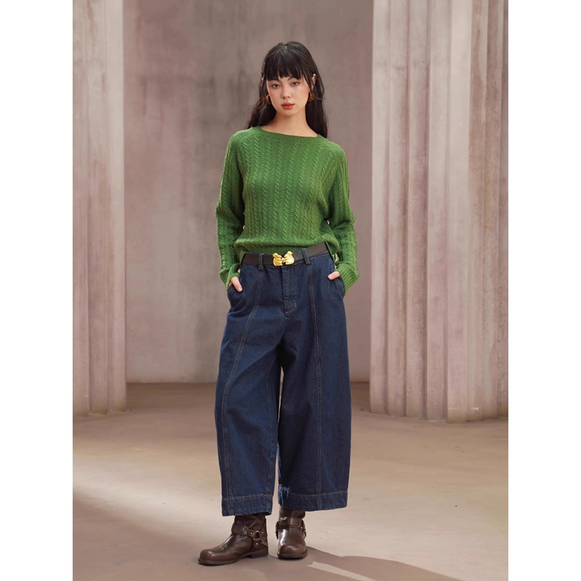 黄金のリスの留め具レザーベルト