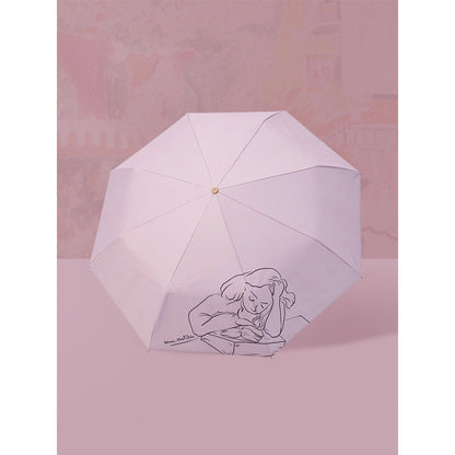 Interior with a Young Girl (Girl Reading)折りたたみ傘