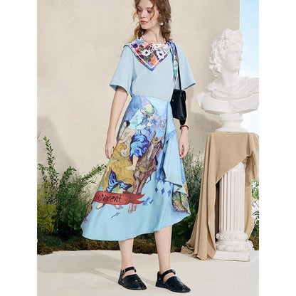 羊の毛刈りのアシンメトリースカート