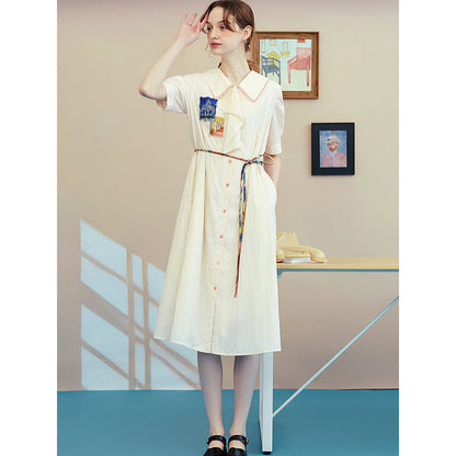 オーヴェルの教会の刺繍ワンピース