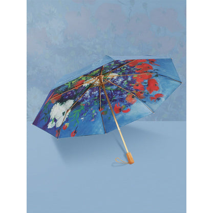 Vase with Cornflowers and Poppies折りたたみ傘