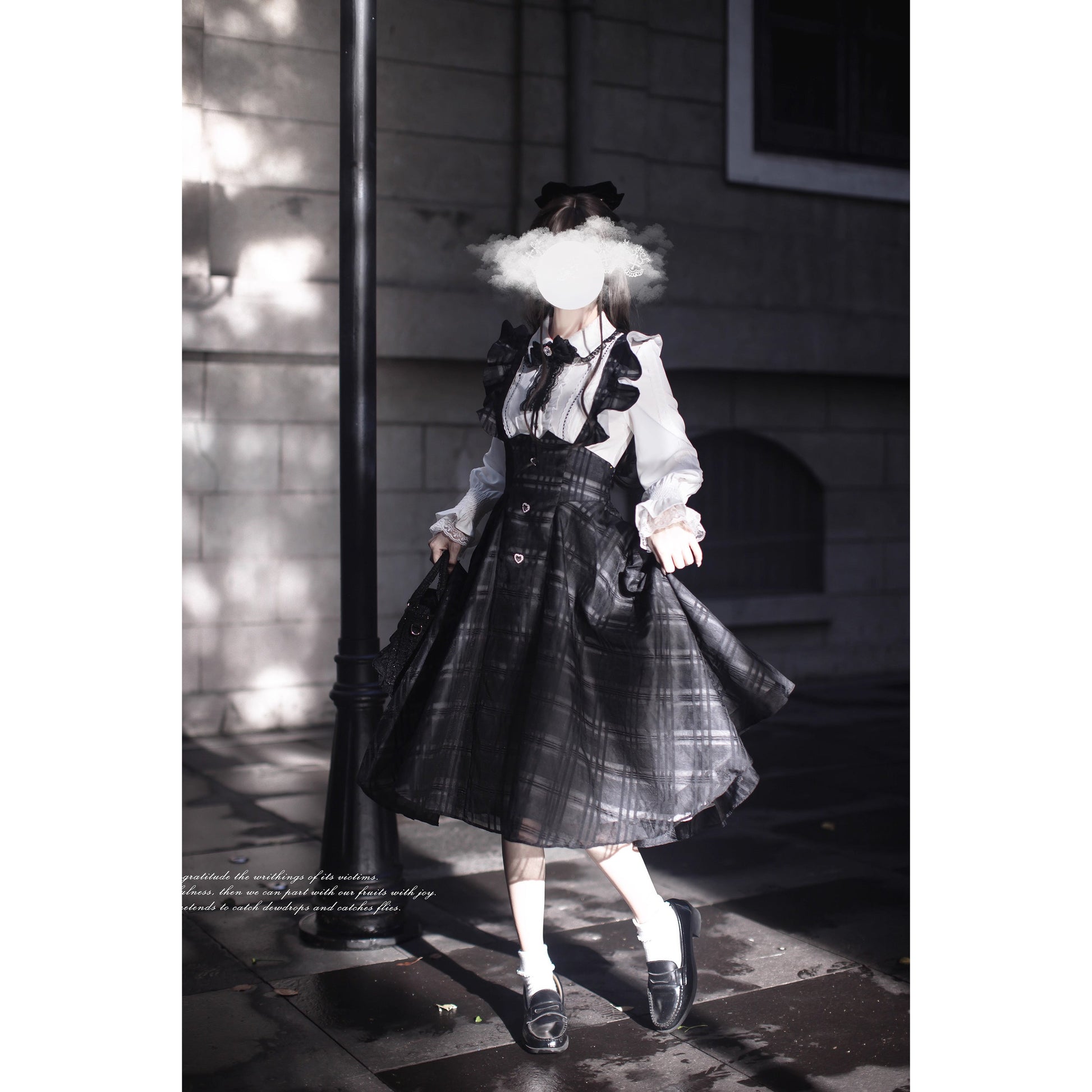 夜想曲を奏でるジャンパースカートとブラウス - Long Length