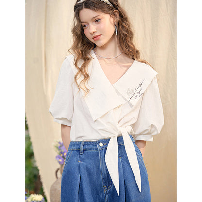 テオへの手紙の刺繍ブラウス