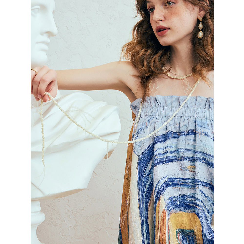 サン＝レミのサン＝ポール病院の廊下のアシンメトリースカート