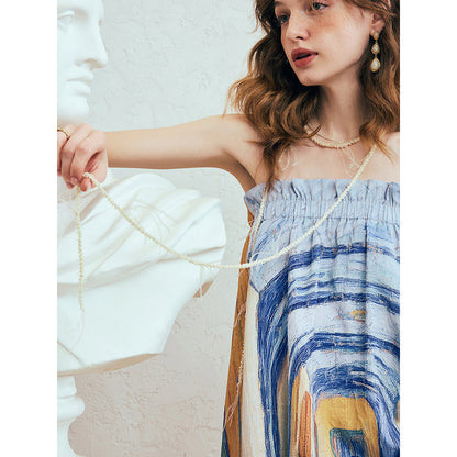 サン＝レミのサン＝ポール病院の廊下のアシンメトリースカート