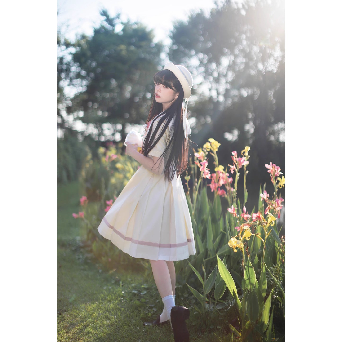 生成のお嬢様の文学セーラーワンピース