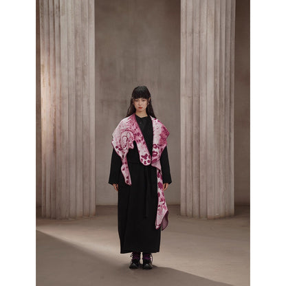 豹の挿絵ニットストール