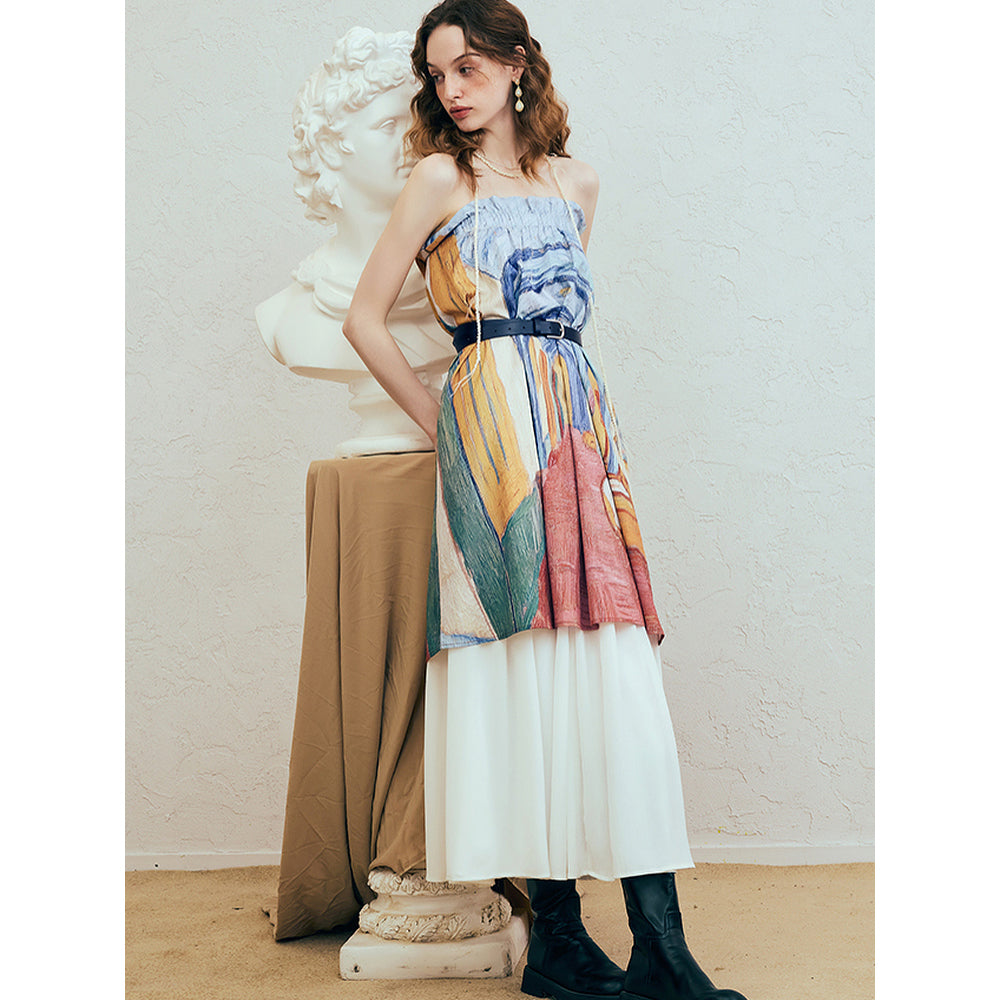 サン＝レミのサン＝ポール病院の廊下のアシンメトリースカート