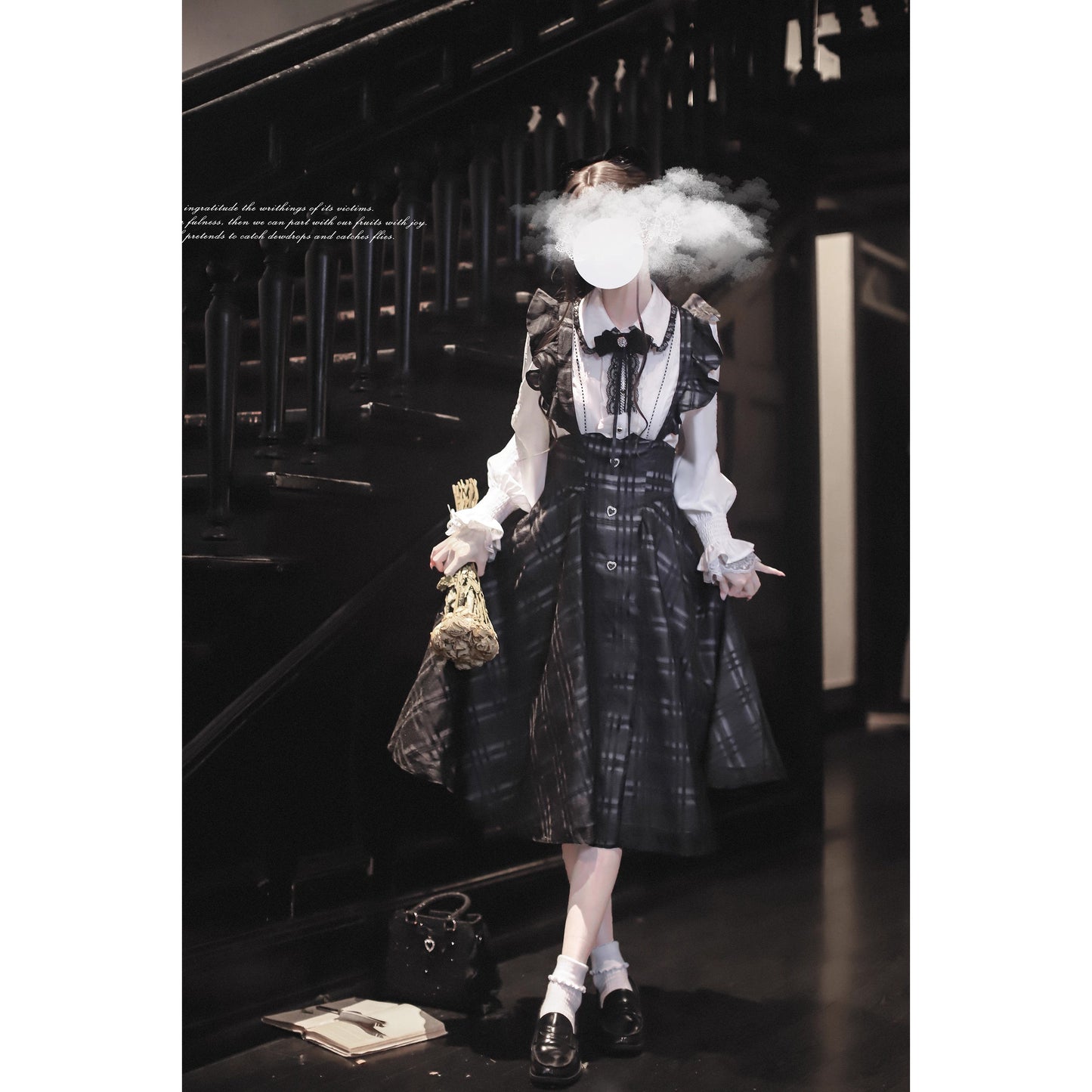 夜想曲を奏でるジャンパースカートとブラウス - Long Length