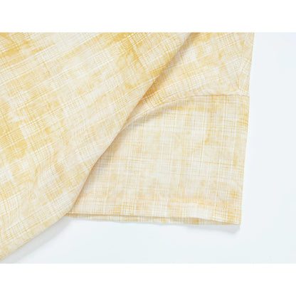 子猫の刺繍レトロチェックシャツ - Light Yellow