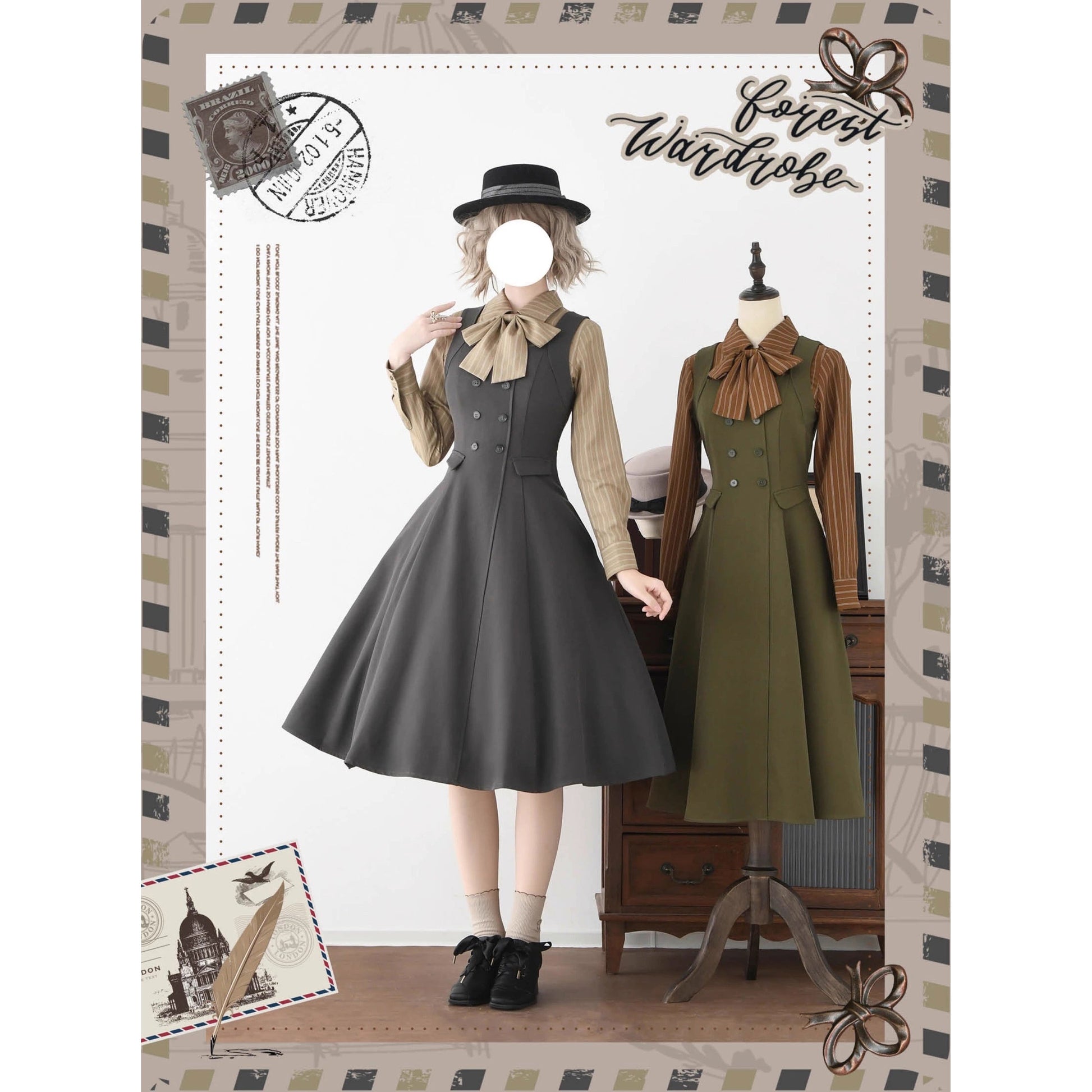 英国のお嬢様のブリティッシュブラウス - Amber