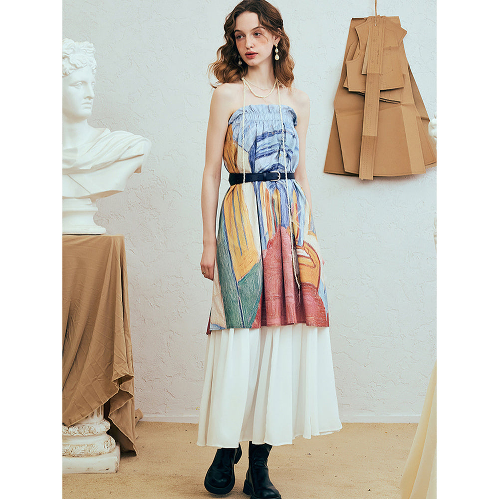 サン＝レミのサン＝ポール病院の廊下のアシンメトリースカート