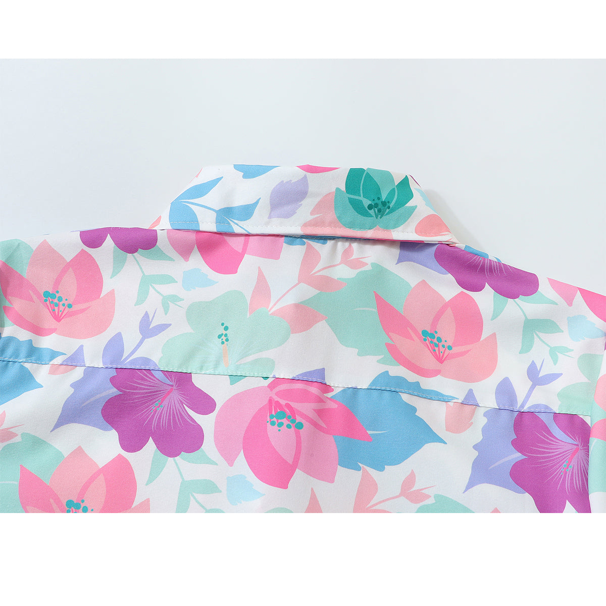 ドリーミーな花柄ショートシャツ