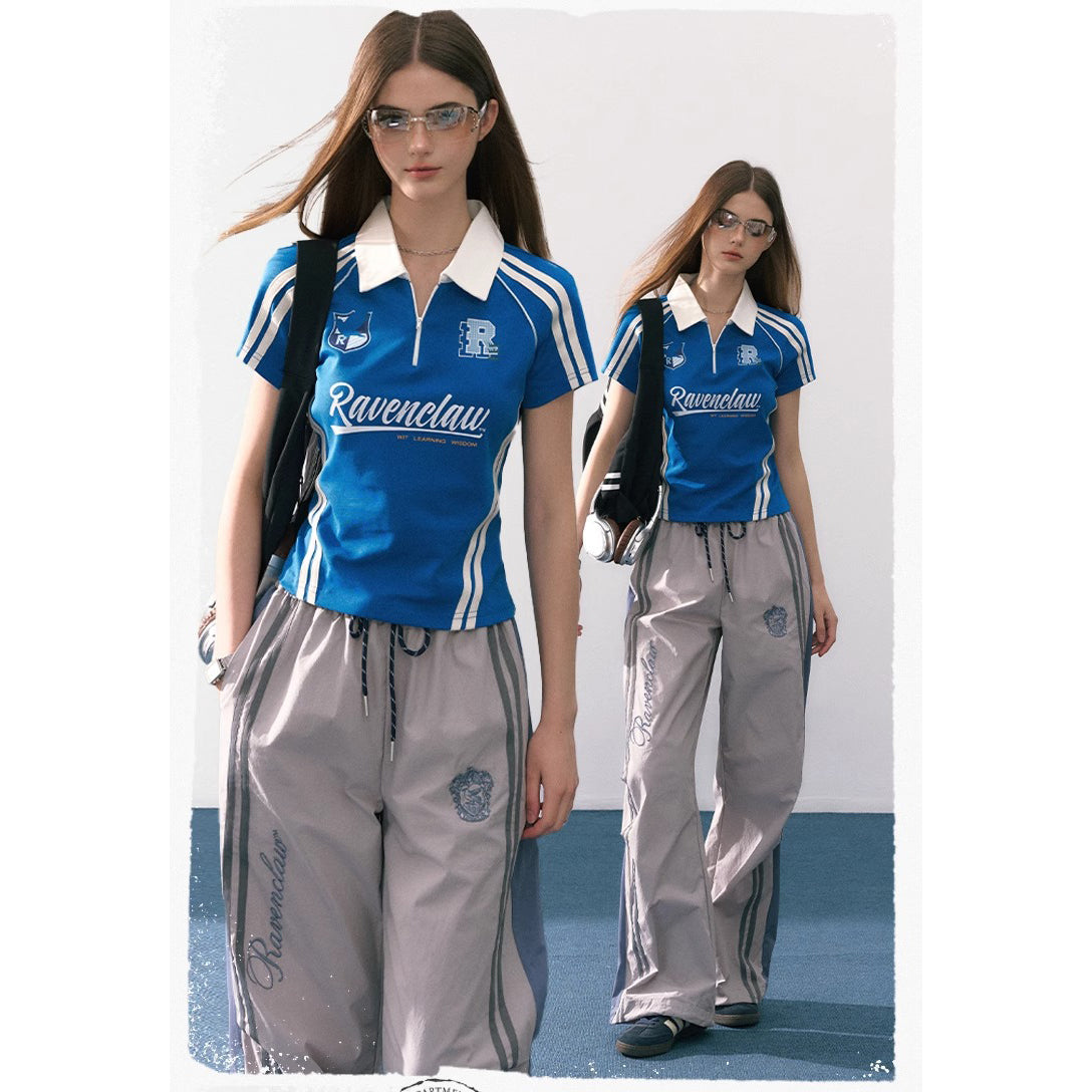 魔法学校のポロシャツと刺繍ロングパンツ
