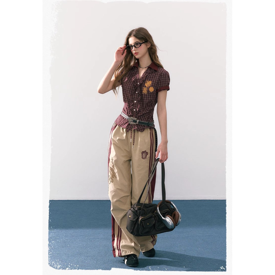 魔法学校のポロシャツと刺繍ロングパンツ