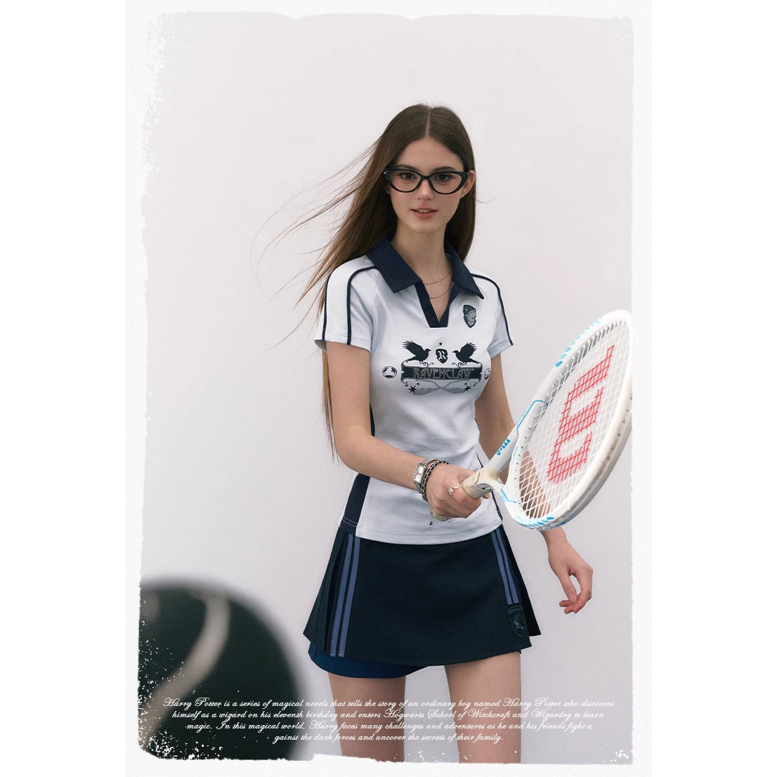 魔法学校のポロシャツとキュロットスカート