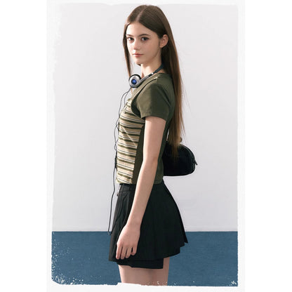 魔法学校のドッキングトップスとキュロットスカート