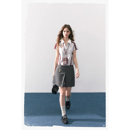 魔法学校のポロシャツと刺繍ロングパンツ