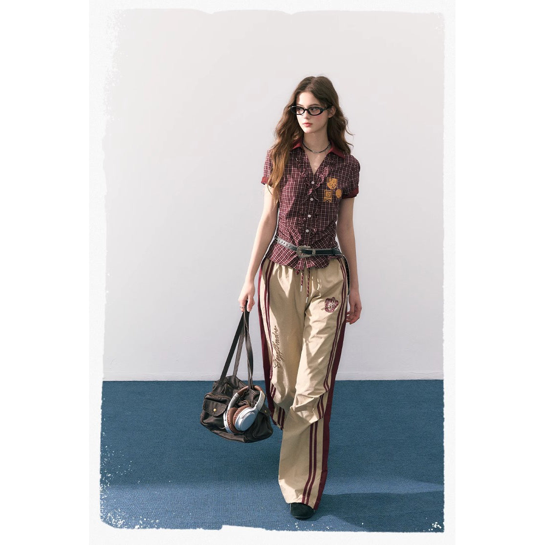 魔法学校のポロシャツと刺繍ロングパンツ