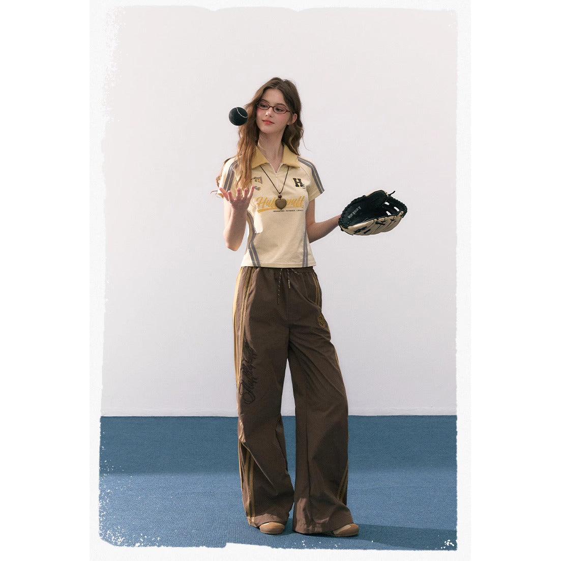 魔法学校のポロシャツと刺繍ロングパンツ