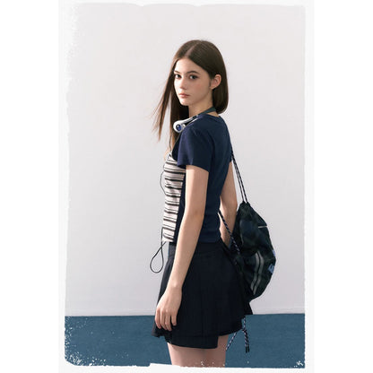 魔法学校のドッキングトップスとキュロットスカート