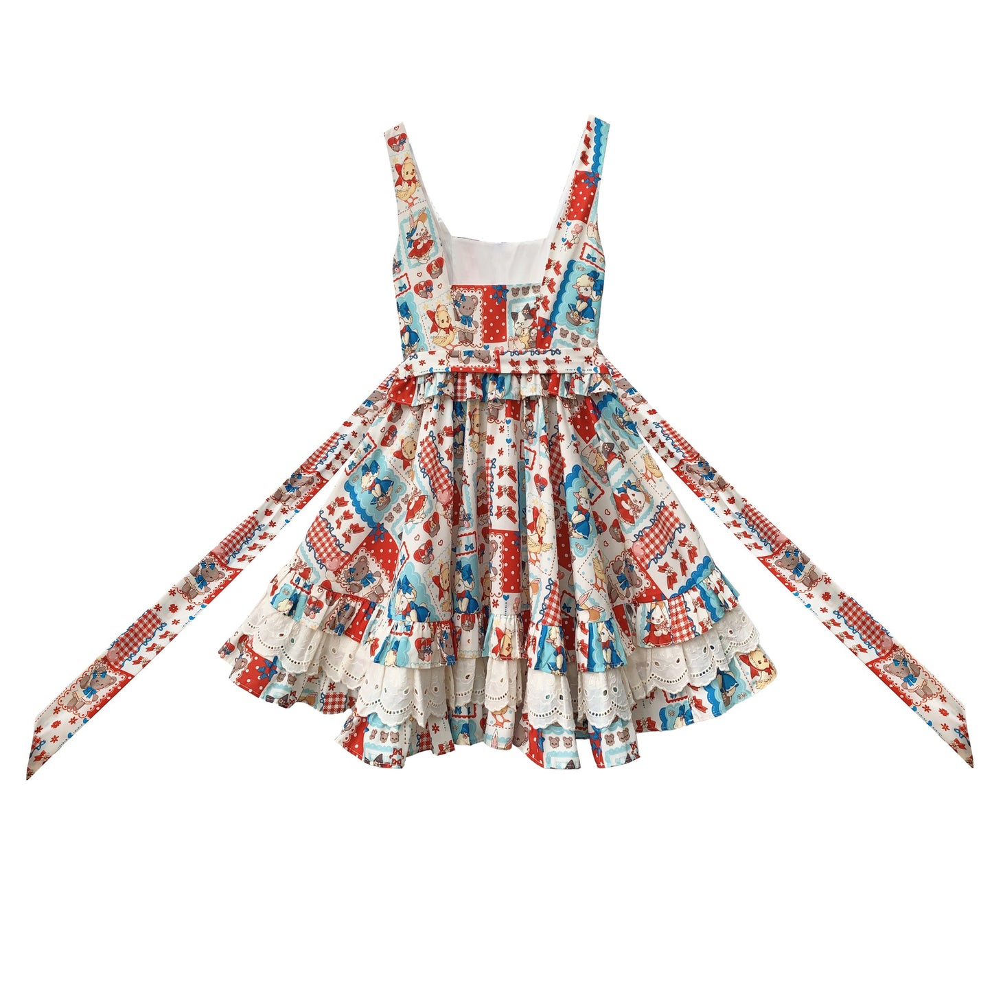 絵本のお嬢様のジャンパースカートとトップス