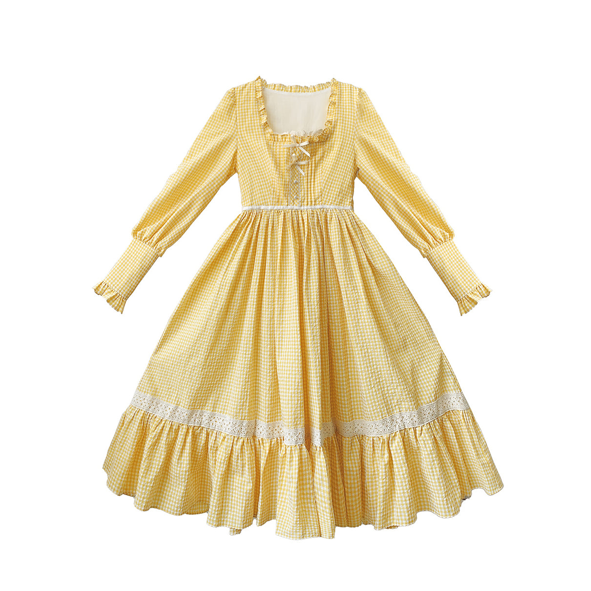 Dandelion Yellow Retro Dress and Apron – remulia