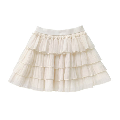 星明かりのお嬢様のニットトップスとティアードスカート