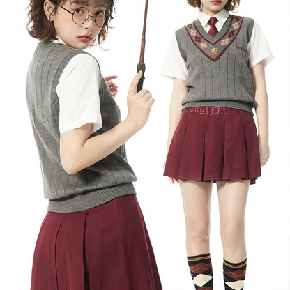 wizard school mini pleated skirt 
